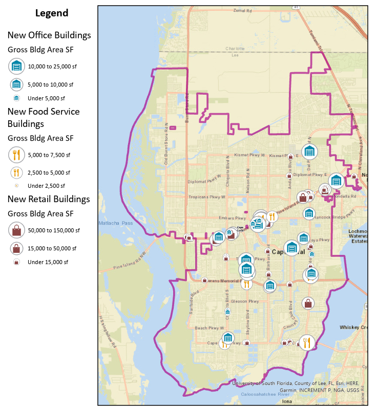 New Commercial Buildings map